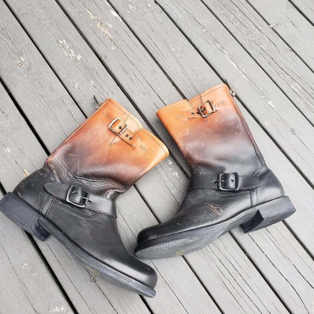 Gorgeous Leather Western Grunge Boot